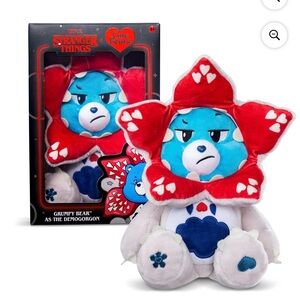 Stranger Things x Care Bears Grumpy Bear DEMOGORGON plush new limited edition